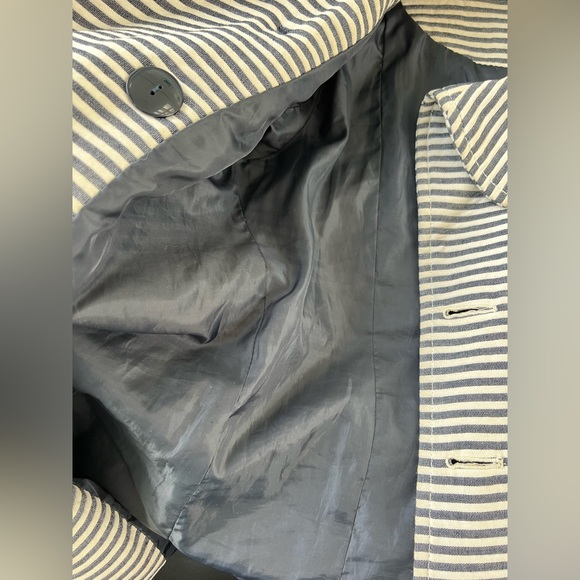 Zara pin striped coat with belt - Picture 5 of 5